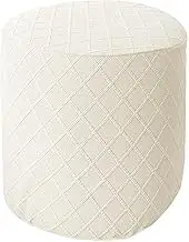 Ottoman Slipcovers Round Small/Medium/XX-Large/Large, Stretch Velvet Ottoman Cover 40/30/36/25/18/42/20, Storage Footstool Cover Slipcovers, Stool Pouf Furniture Protector Slipcover(#38,W31 xH18)