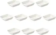 Set of 10, Medium Gratin with Ears, 9.1 x 7.5 x 2.0 inches (23 x 19 x 5 cm) | Au Gratin Dish, Made in China, Setomonohonpo