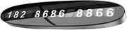 FELTECHELECTR Temporary Parking Aluminumabs Privacy Number Display Lightweight Portable Random Style