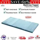 Giselle Bedding Cool Gel 7-zone Memory Foam Mattress Topper Bamboo Cover Single