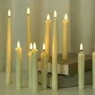 Child-safe Electronic Candles Pet-friendly Flickering Flameless Led Taper