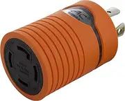 AC Connectors [ADL1420L1430] 20Amp 4 Prong 125/250Volt L14-20P Locking Plug to L14-30R 30Amp 4Prong 125/250Volt Locking Female Connector Adapter
