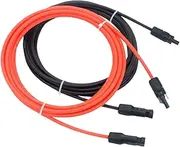 Solar Cable,Solar Extension Cable Wire - UV Resistant Protective Wire 1M for Boats Car Home Photovoltaic Systems Outdoor Use
