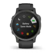 Garmin fenix 6S Pro, Premium Multisport GPS Watch, Smaller-Sized, Black Band