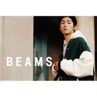 在飛比找蝦皮購物優惠-BEAMS  21AW 棒球外套 牛皮拼接 羊毛混紡 綠色