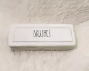 Rae Dunn BRUSHES holder organizer box with lid