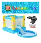 New Cocomelon Inflatable Bouncer Slide & Pool Electric Air Pump Kids Party Fun