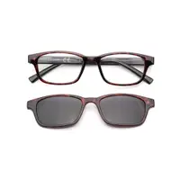 在飛比找PChome24h購物優惠-【 Z·ZOOM 】老花眼鏡 磁吸太陽眼鏡系列 時尚矩形粗框
