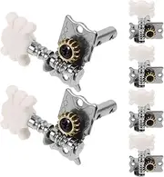 Parliky Guitar Machine Heads Knob for Tuners Guitar Tuner Clip Keys Pegs Tuning Acoustic Ukelele Tuner Metal