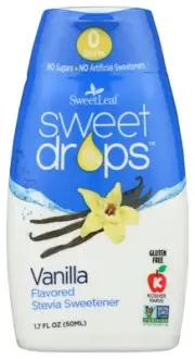 Sweet Leaf Stevia Vanilla Sweetener Drops 1.7 fl oz 1 ct Pack of 2