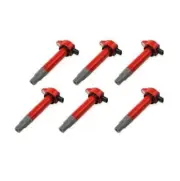 MSD 82726 Blaster Ignition Coil Set for 06-10 Dodge Chrysler V6, Red 6-Piece