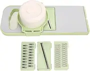 Vegetable Chopper Manual Potato Chopper Carrot Chip Maker Food Prepare Tool Kitchen with Varied Blades and Premium Materials for Safe Cutting and Presentation (3 Blades)