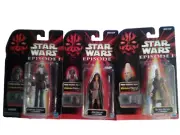 New Star Wars Episode 1 Collection 3 Ki-ADI-Mundi With Light Saber Set Of 3 1998