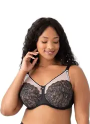 Wacoal Women's Retro Chic Full Figure Underwire Bra Black 855186 SIZE 42H