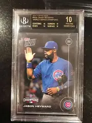 2016 Topps Now #WS-9 Jason Heyward: Cubs WS SETBREAK-BGS 10 BLACK LABEL- RARIST