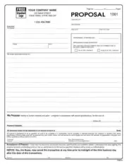 1000 General Proposal / 2 Part Carbonless / 8.5 x 11 / TMG070