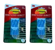 Command 4 lb. Large Clear Outdoor Window 1 Hook 2 Strips 2 Pack