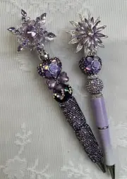Custom beaded pens! Spinner Beads! Luxury Inspired pens!Gift pens, Basket filler
