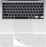 Palm Rest Skin for 2025-2022 MacBook Air 15" M4 M3 M2 Chip Model A3241 A3114 A2941 Wrist Rest Protective Skin Cover (Silver)