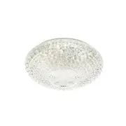 Telbix Lighting Lilac 32W LED Crystal-Look Oyster Ceiling Light - White - Tri-Colour