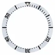 BEZEL INSERT FOR 36MM OMEGA SEAMASTER MIDSIZE 300M 168.1622 WATCH SILVER COLOR
