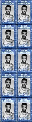 OSCAR ROBERTSON BASKETBALL LEGEND MINT VIGNETTE STAMP STRIP OF 10 #2