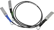 Mellanox Technologies MELLANOXA Passive Copper Hybrid Cable, IB HDR 200GB/S to 2X100GB/S, QSFP28 to 2X