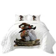 Cool Halloween Witch Cat Coverlet