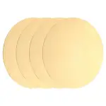 4pcs Brass Sheets, 0.02" Thickness x 3.15" Diameter Brass Round Plate, Yellow