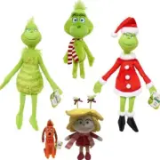 32cm Green People Christmas Grinch Plush Stuffed Doll Toys For Children Gift