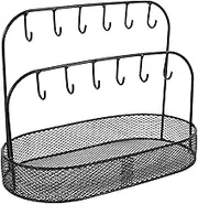 COMNESTBI Versatile Entryway Key Organizer Sturdy Iron Key Rack Decorative Storage Basket for Doorway for Home