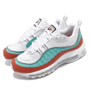 【NIKE 耐吉】休閒鞋 Air Max 98 SE 運動 女鞋 經典款 氣墊 避震 復古 穿搭 反光 白 綠(AT6640-801)