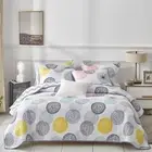 UOZZI BEDDING 3 Piece Reversible Quilt Set King Size 102x90 Soft Microfiber L...
