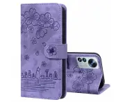 YMG Xiaomi 12/12X Case Leather Wallet - RFID 3 Card Slots & Cash Pocket Only for Xiaomi 12/12X - Purple