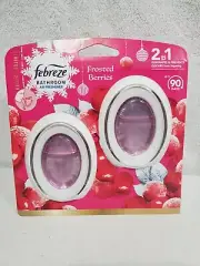 FEBREZE BATHROOM 2 IN 1 Frosted Berries AIR FRESHENER SMALL SPACE OFFICE HOME