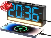 Loud Alarm Clock for Heavy Sleepers LED Digital Bedside Clock Dual Alarms