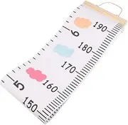 Yardwe Train Pattern Height Measurement Ruler Adorable Growth Chart for Boys and Easy to Install Wall Decal for Nursery Home Decor