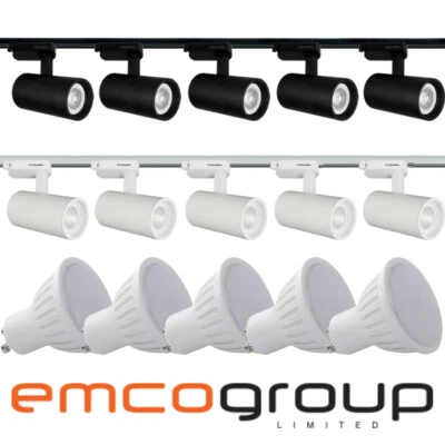 1M - 5M Meter GU10 5W LED Adjustable Tilt Single Circuit Mains 240V Track Light