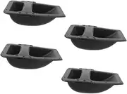 ULDIGI 4pcs Durable Speaker Handle Replacement for Outdoor and Amplifier Speakers Convenient Installation Comfortable Grip Modern Design