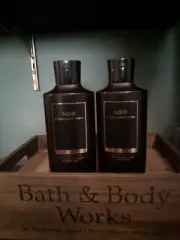 Lot of TWO Bath & Body Works FOR MEN NOIR 3-in-1 Body Hair and Face Wash NEW