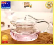 [6x] Gas Stove Heatable Glass Teapot With Glass Infuser Glass Kettle Water 600ml
