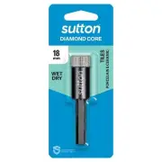 Sutton 18mm Diamond Core Drill Bit Wet/Dry Hex Shank - D618H1800