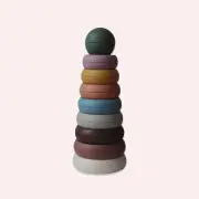 Stacking Rings Toy - Rustic by Mushie | the memo