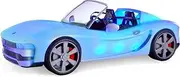 Rainbow High Colour Change Car - Convertible Vehicle with 8-in-1 LED Light-Up Lights, Moving Wheels, Working Seatbelts and Steering Wheel - Multicolour Ride - Collectible for Kids Ages 6+