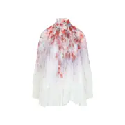 [Zimmermann] Zimmermann-White Crush Smock Viscose Blouse-Donna 1 NUM