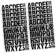 10sheets Iron Vinyl Letters for Fabric Alphabet Stickers for Clothing Application Versatile Clothing Patches for DIY Crafting