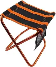 ifundom 1PC Foldable Aluminum Camping Chair Lightweight Outdoor Fishing Stool Portable Hiking Seat for Picnics Travel and Backyard Use Easy Setup and Compact Storage