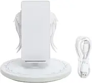 Respicefinem Angel Wing 10W Wireless Charger for Mobile Phones Ideal for Office and Home Use with Fast Charging Ultra Thin Design Light Weight and Multiple Intelligent Protection