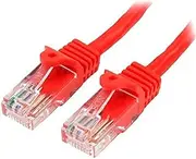 StarTech CAT5E / CAT5 Snagless Patch Cable, Red, 1 Meter Length