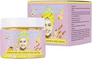 Rstigiker 50 Pcs Kojic Acid & Turmeric Face Scrub Pads for Deep Cleansing and Oil Control, Enhances Skins Natural Glow with Turmeric extract,Vitamin C, Lemon and Kojic acid